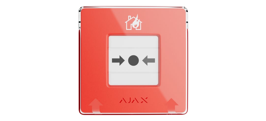 Ajax EN54 brandmeldsysteem: rode ManualCallPoint handbrandmelder