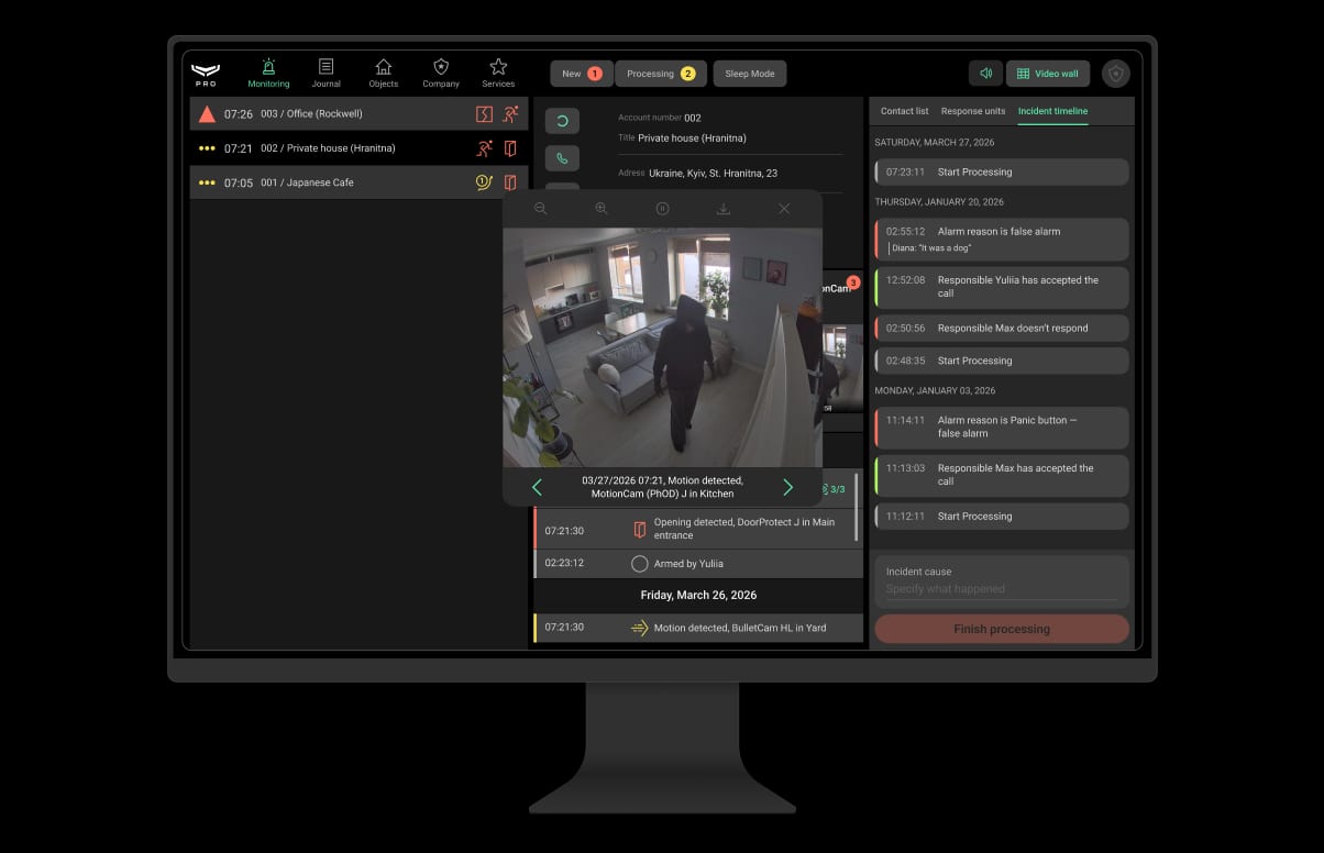 Ajax EN54 brandmeldsysteem: beheer via Ajax PRO Desktop